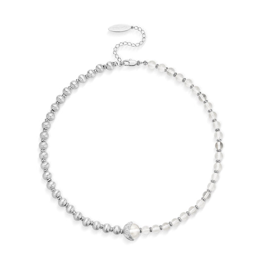 White Dew Beaded Necklace