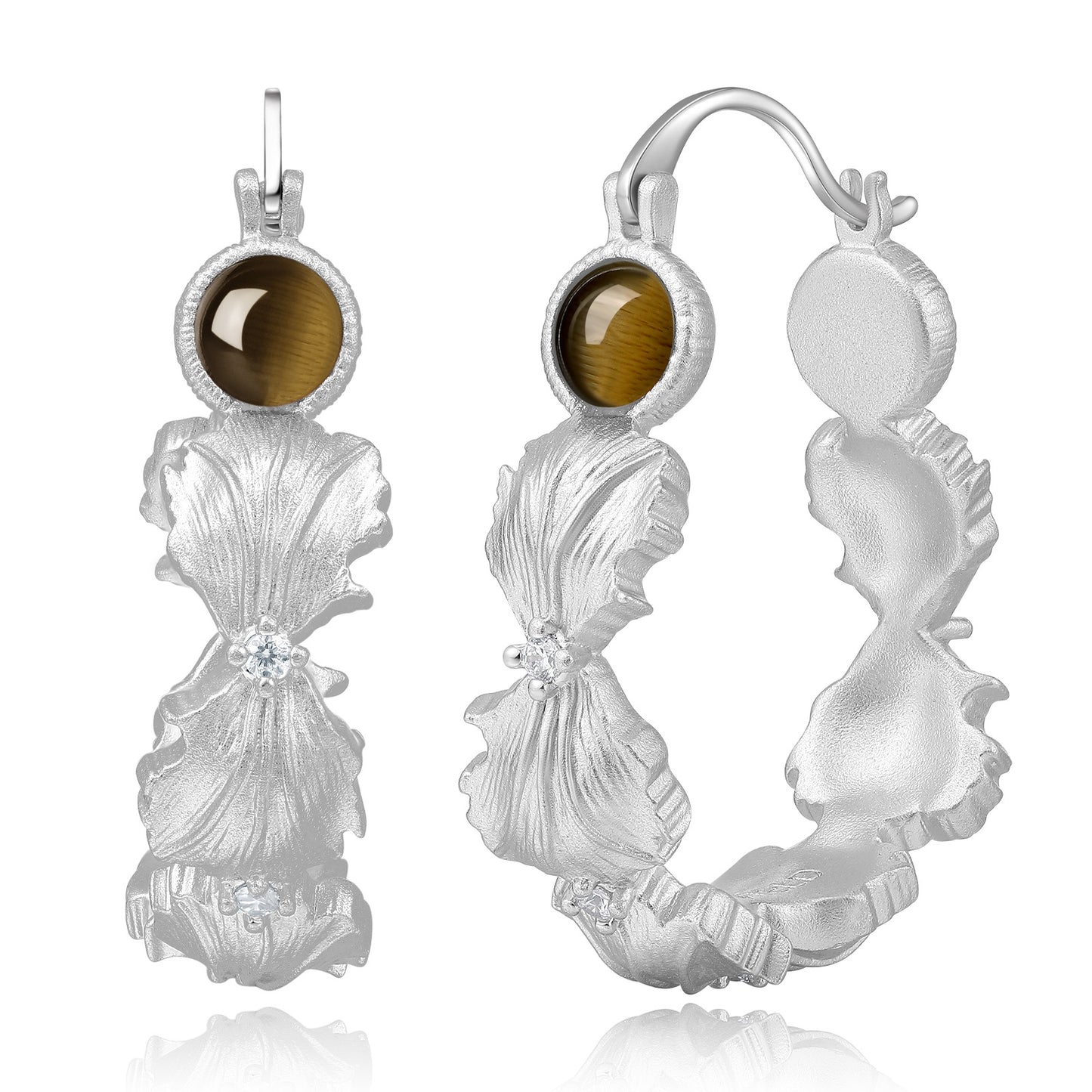 Ethereal Leaf Hoops