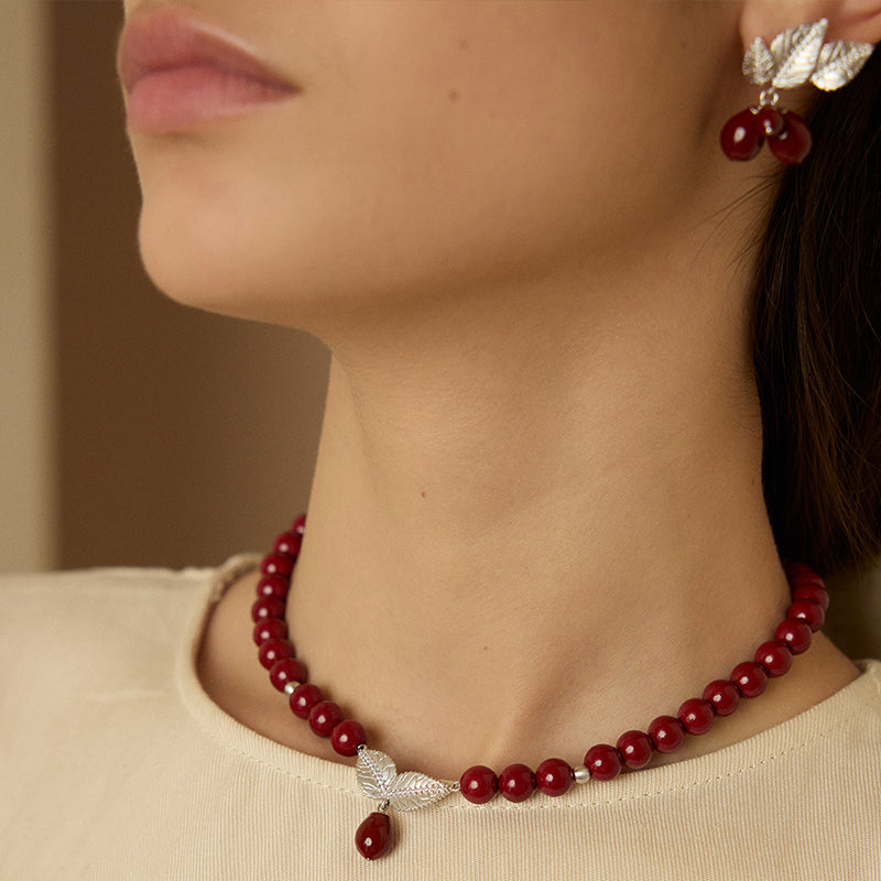 Rosehip Charm Necklace