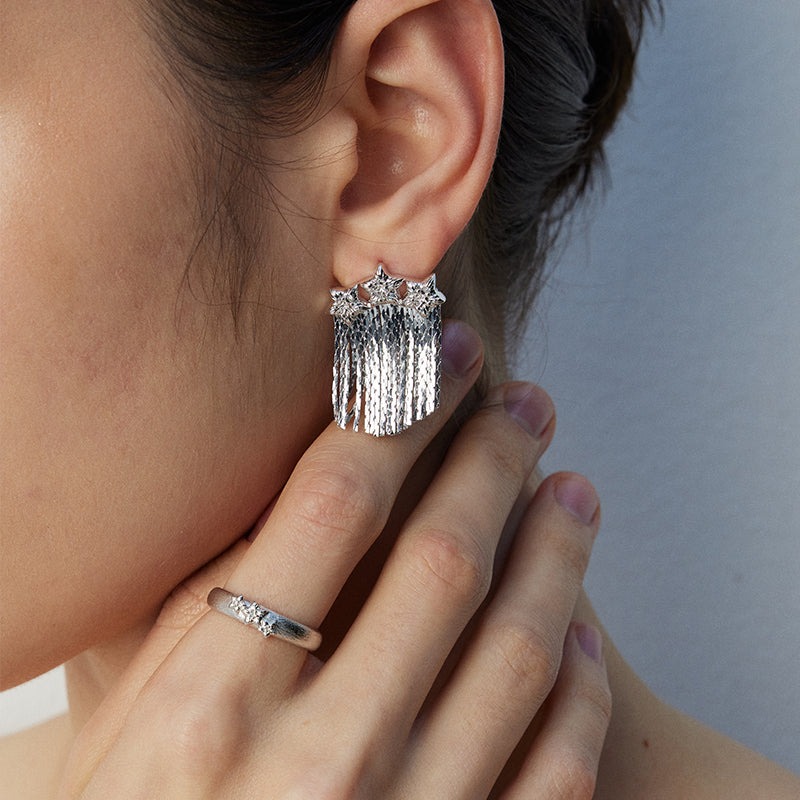 Star Whisper Tassel Earrings
