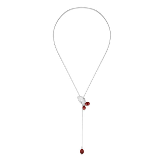 Rosehip Lariat Necklace