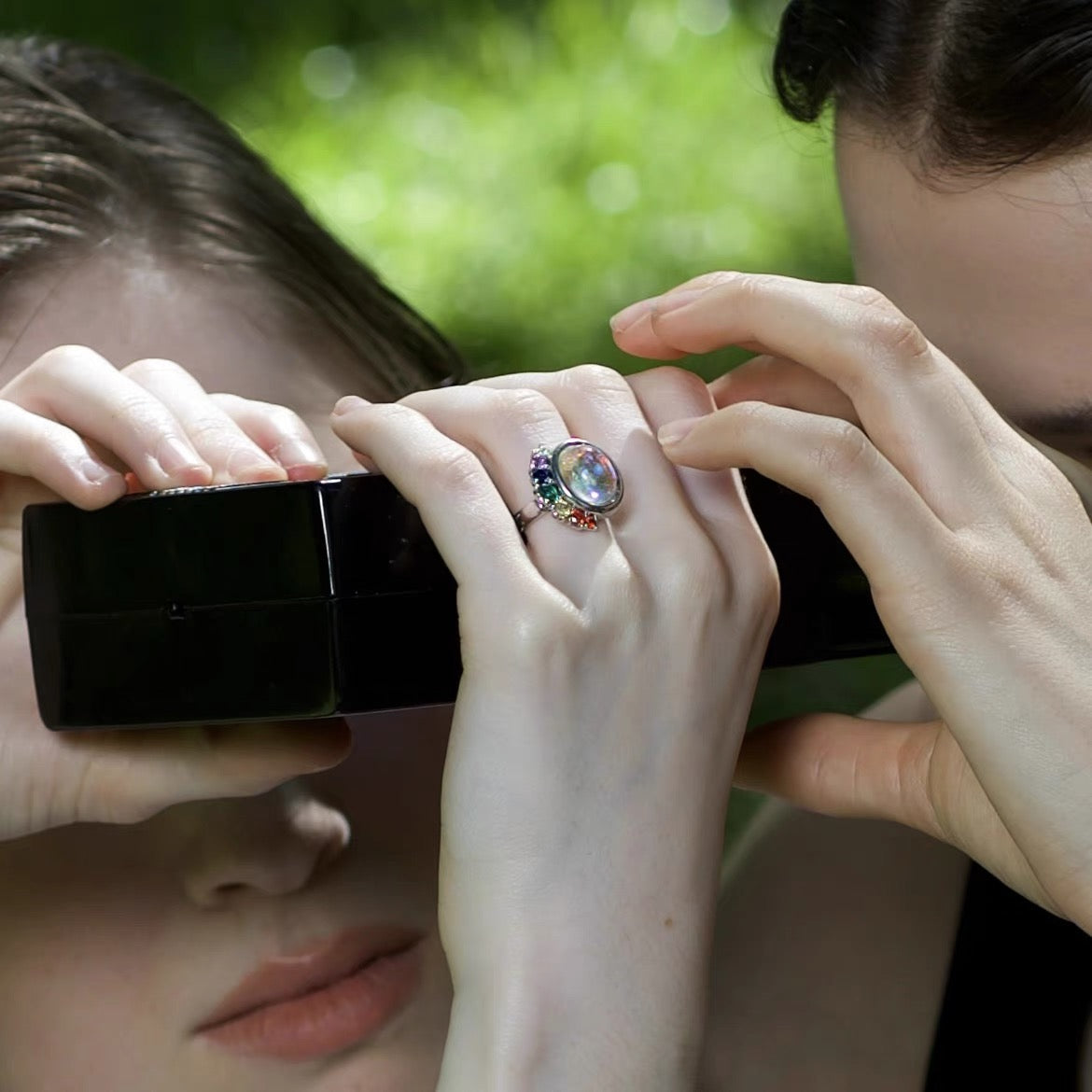 Rainbow Glow Open Ring