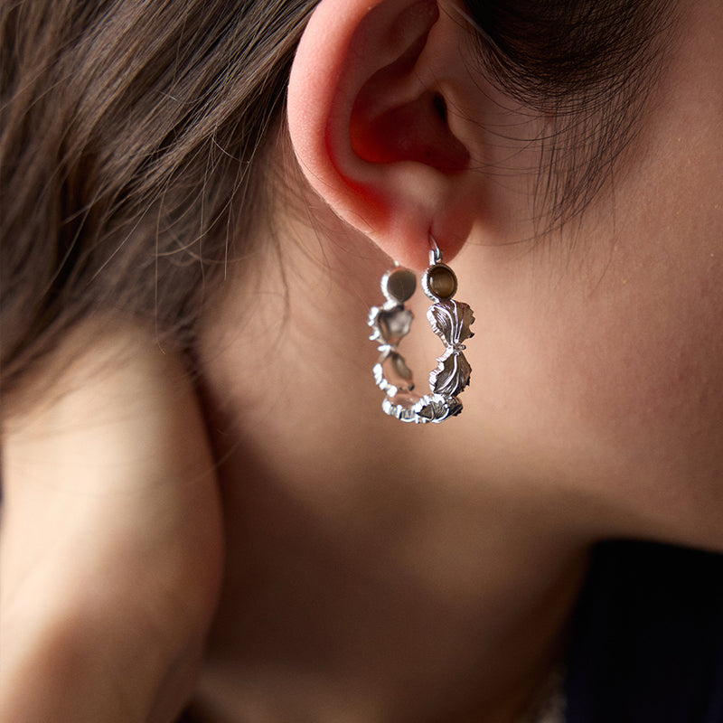 Ethereal Leaf Hoops