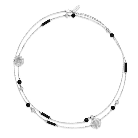 Flame Blossom Long Necklace