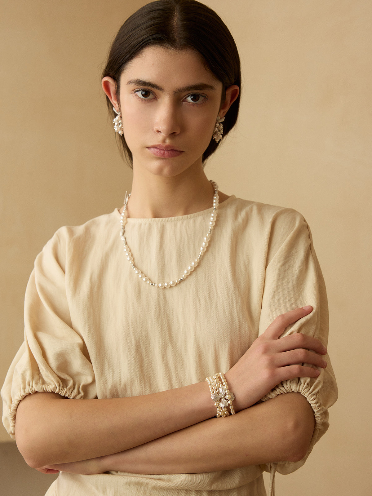 Pearl Leaf Necklace