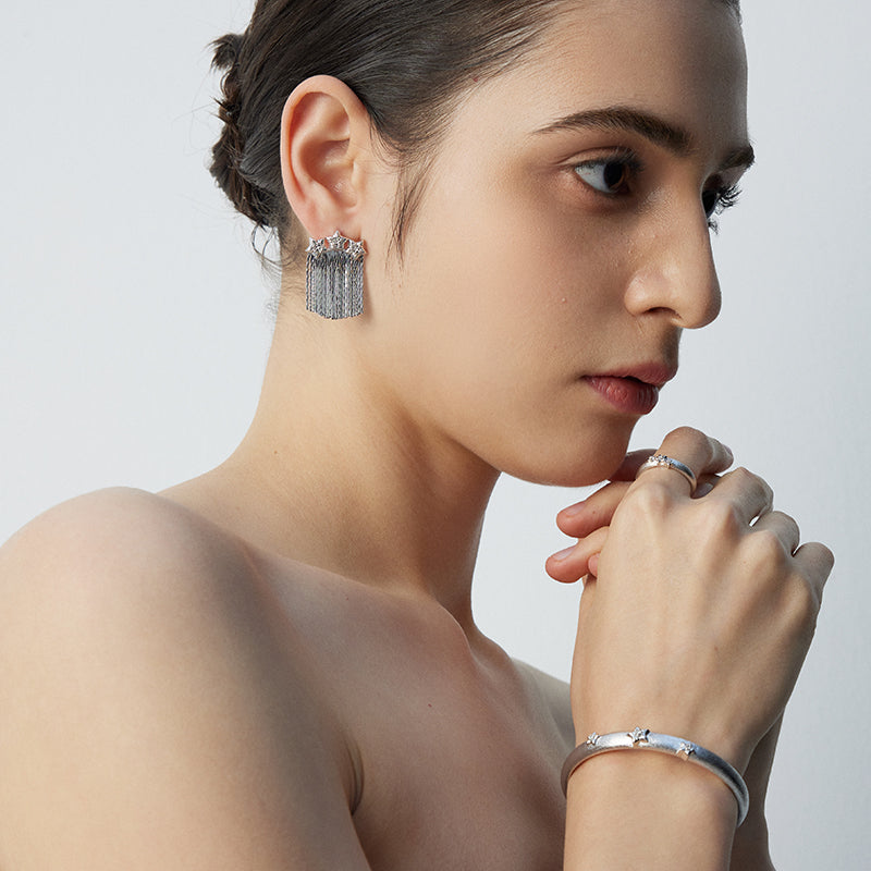 Star Whisper Tassel Earrings