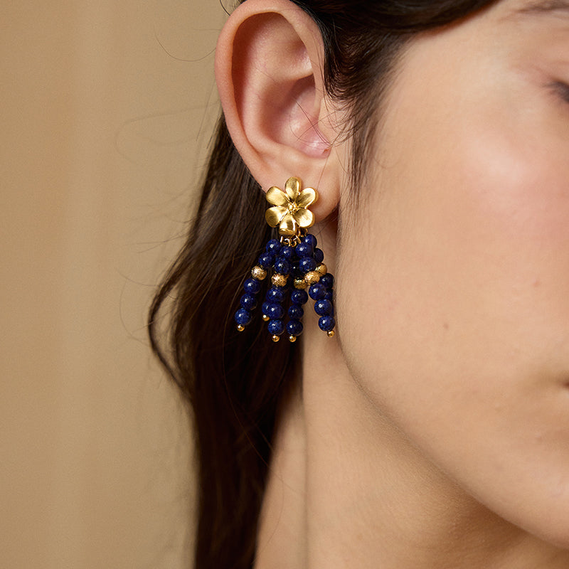 Indigo Bloom Earrings
