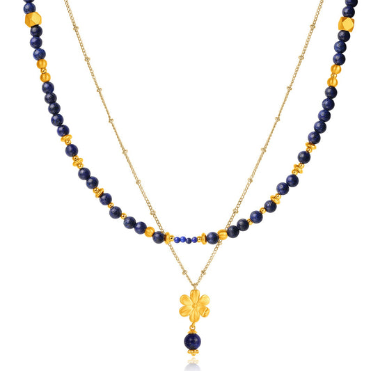 Indigo Bloom Necklace