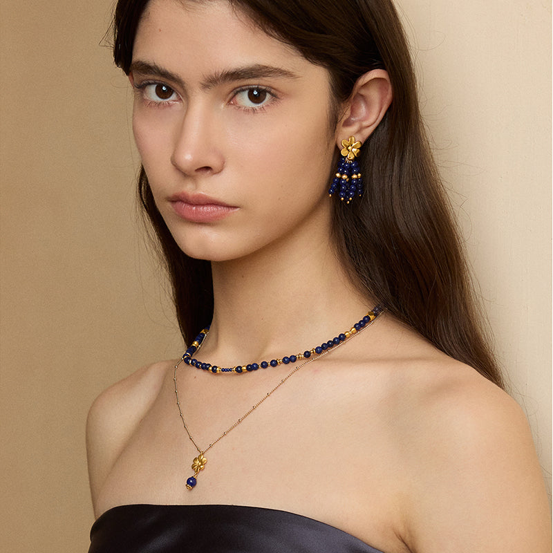 Indigo Bloom Necklace