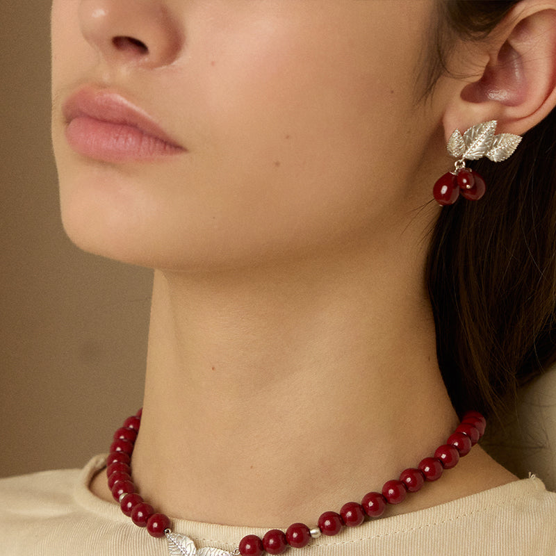 Rosehip Charm Earrings