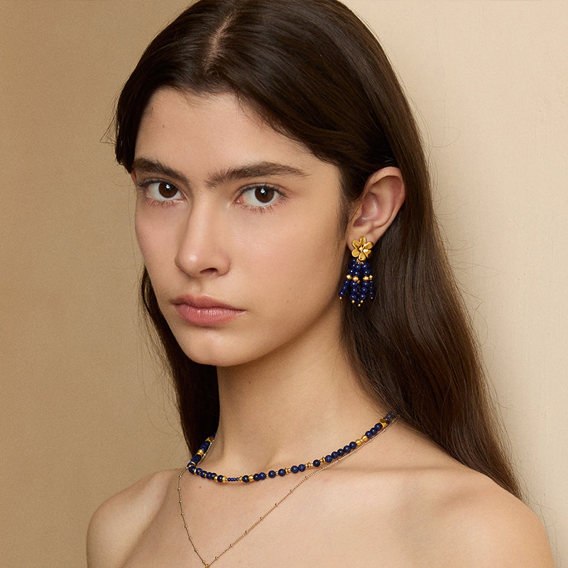 Indigo Bloom Earrings
