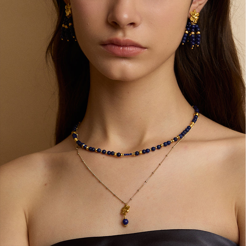 Indigo Bloom Necklace