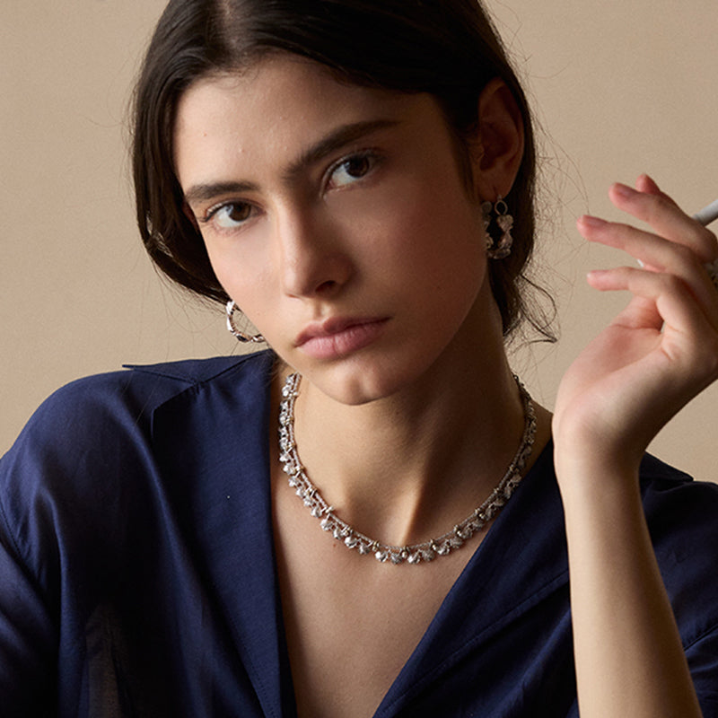 Ethereal Leaf Hoops