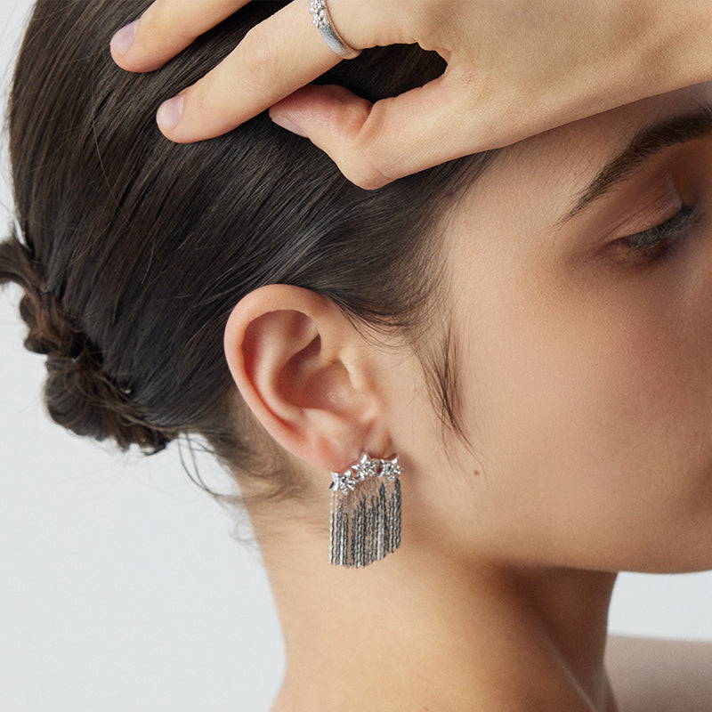 Star Whisper Tassel Earrings