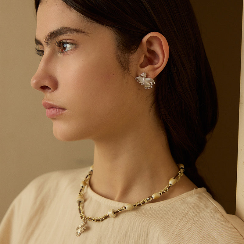 Luminous Bird Earrings