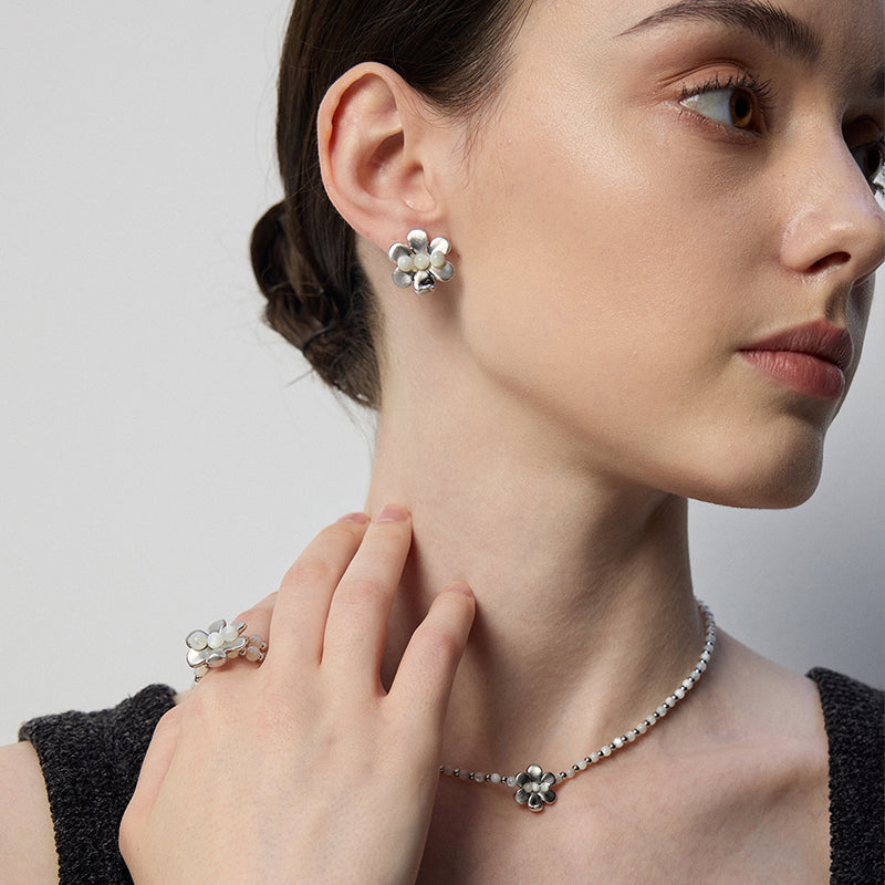 Twin Flower Earrings
