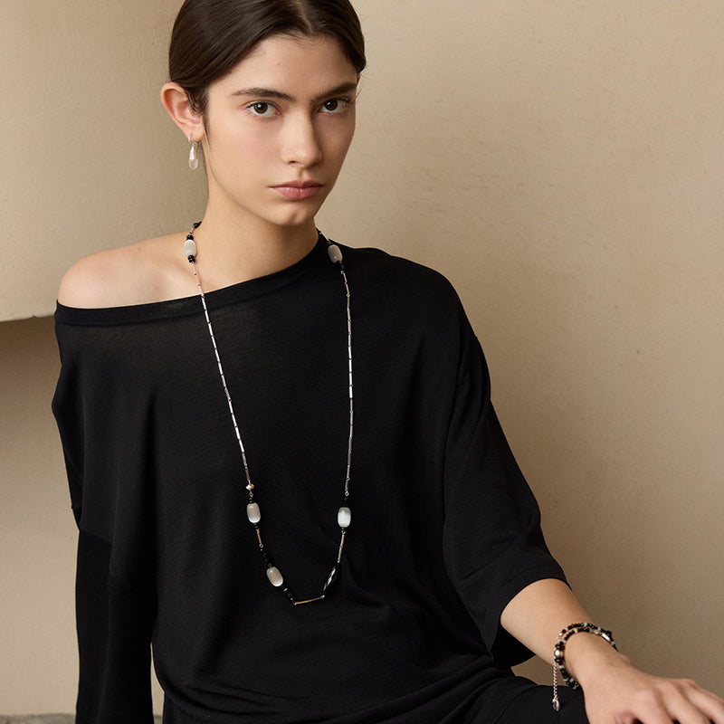 Flame Blossom Long Necklace