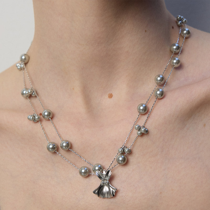Utricularia Gibba Gypsophila Necklace