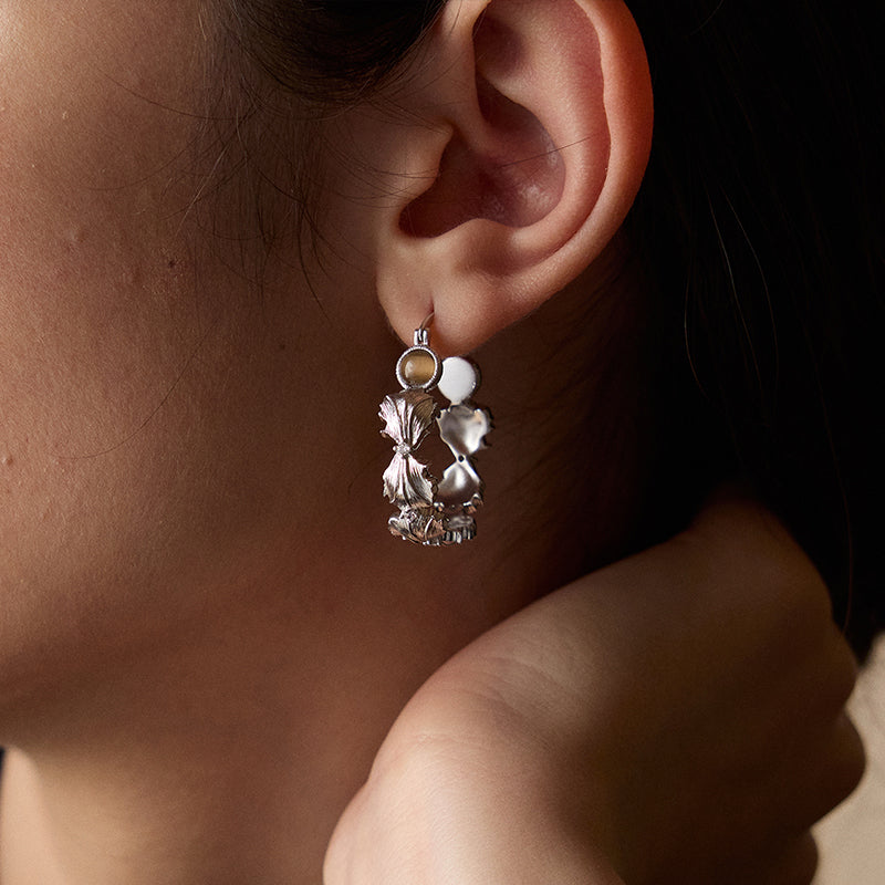 Ethereal Leaf Hoops