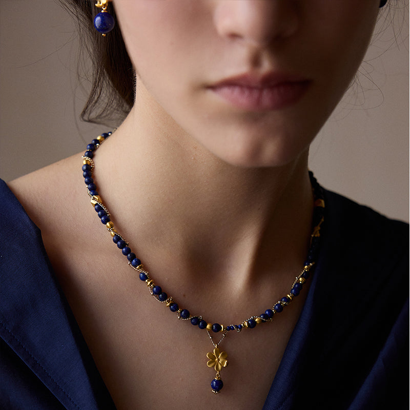 Indigo Bloom Necklace