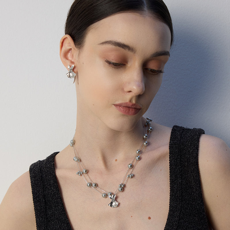 Utricularia Gibba Gypsophila Necklace