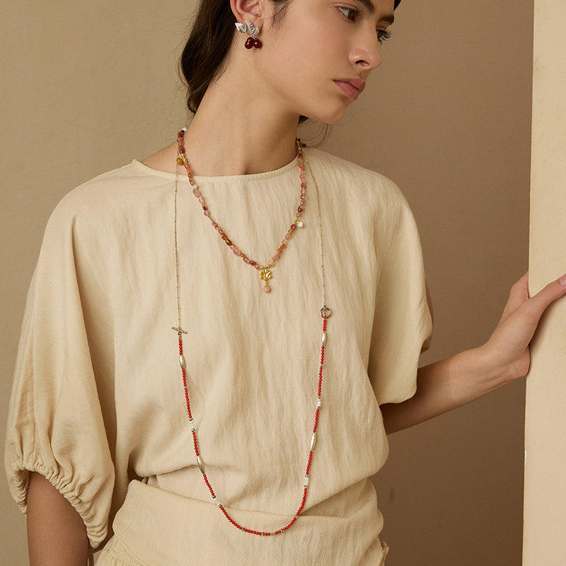 Persimmon Glow Necklace