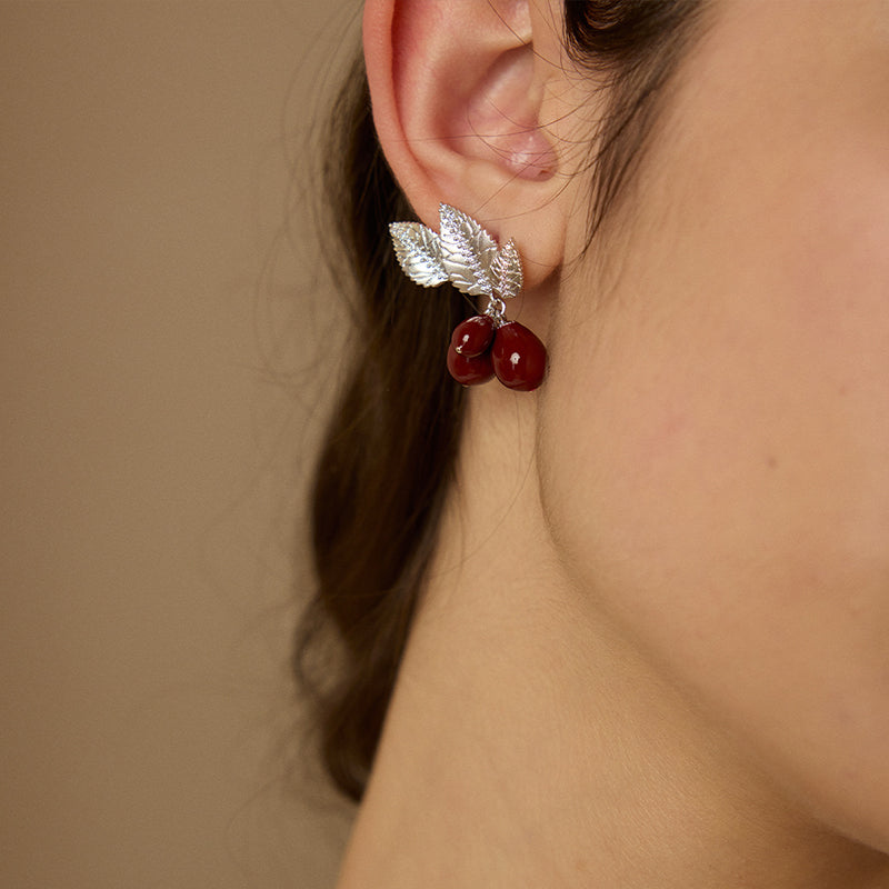 Rosehip Charm Earrings