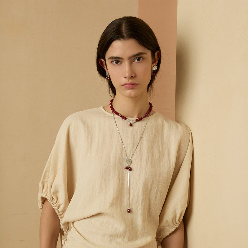 Rosehip Charm Necklace
