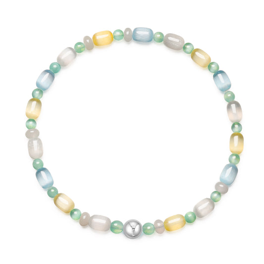 Serene Cat's Eye Beaded Necklace