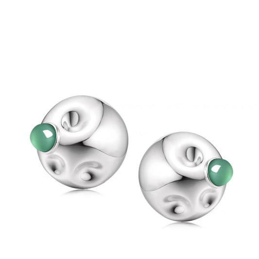 Fluid Bubble Earrings (S）