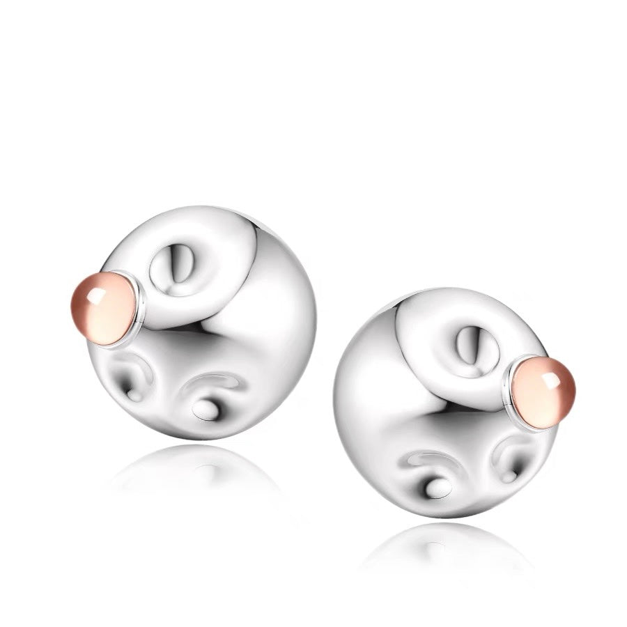 Fluid Bubble Earrings (S）