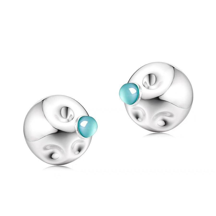 Fluid Bubble Earrings (S）