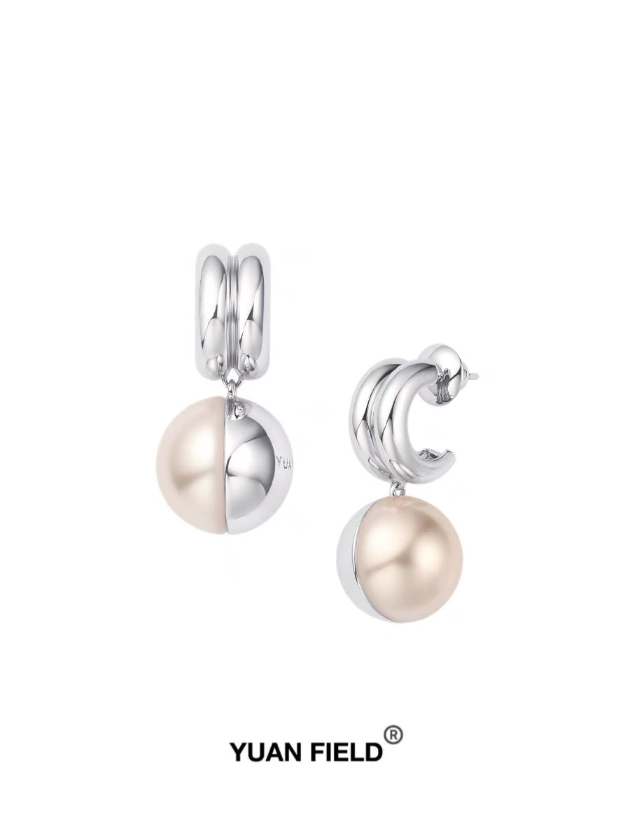 Half-Pearl Earrings