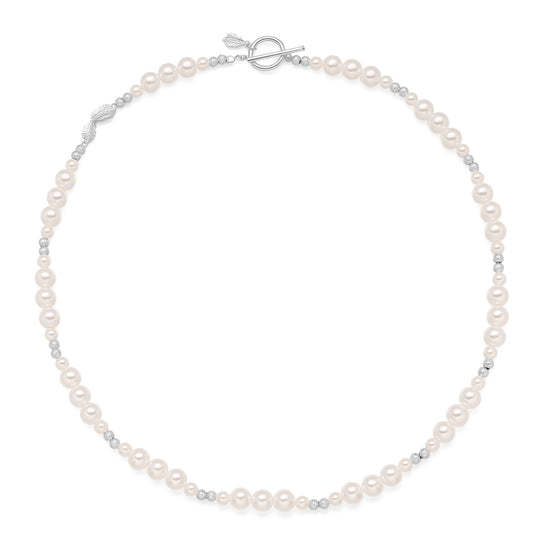 Pearl Leaf Necklace